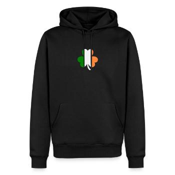 Accessoires de la Saint-Patrick Irlande Shamrock Décoration - Sweat à capuche Premium bio Homme - noir - Devant - Nico (187cm)