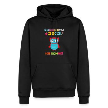 Kindergarten 2023 Ich Komme Jungen Kita Geschenk - Männer Premium Bio Hoodie - Schwarz - Vorne - Nico (187cm)