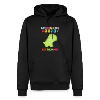 Kindergarten 2023 Ich Komme Jungen Kita Geschenk - Männer Premium Bio Hoodie - Schwarz - Vorne - Nico (187cm)