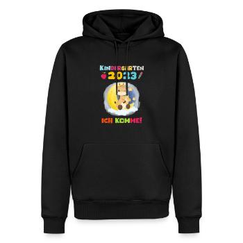 Kindergarten 2023 Ich Komme Mädchen Kita Geschenk - Männer Premium Bio Hoodie - Schwarz - Vorne - Nico (187cm)