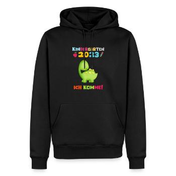 Kindergarten 2023 Ich Komme Jungen Kita Geschenk - Männer Premium Bio Hoodie - Schwarz - Vorne - Nico (187cm)