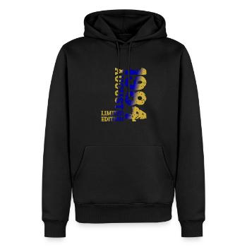 1984 Août Édition Limitée 39e Tenue d’anniversaire - Sweat à capuche Premium bio Homme - noir - Devant - Nico (187cm)