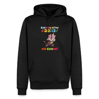 Kindergarten 2023 Ich Komme Jungen Kita Geschenk - Männer Premium Bio Hoodie - Schwarz - Vorne - Nico (187cm)