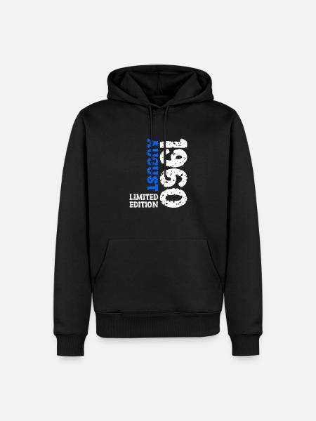 1960 August Limited Edition 63rd Birthday Outfit - Men’s Premium Organic Hoodie - black