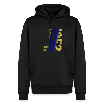 1952 September Limited Edition 71st Birthday Deco - Men’s Premium Organic Hoodie - black - Front - Nico (187cm)
