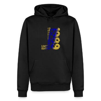 1989 Dezember Limited Edition 34. Geburtstag Deko - Männer Premium Bio Hoodie - Schwarz - Vorne - Nico (187cm)