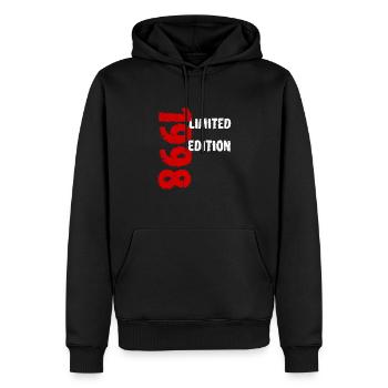 1998 édition limitée cadeau d’anniversaire femme mari - Sweat à capuche Premium bio Homme - noir - Devant - Nico (187cm)