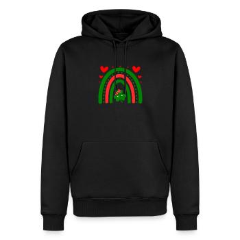 Accessoires de la Saint-Patrick Irlande Shamrock décoration - Sweat à capuche Premium bio Homme - noir - Devant - Nico (187cm)