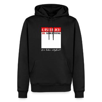 20. Geburtstag Frauen 20 Jahre Männer Geschenk - Männer Premium Bio Hoodie - Schwarz - Vorne - Nico (187cm)