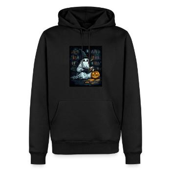 Cadeau d’Halloween Femmes Hommes Enfants Décoration - Sweat à capuche Premium bio Homme - noir - Devant - Nico (187cm)