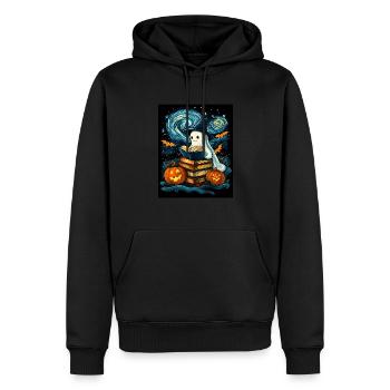 Cadeau d’Halloween Femmes Hommes Enfants Décoration - Sweat à capuche Premium bio Homme - noir - Devant - Nico (187cm)