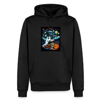 Cadeau d’Halloween Femmes Hommes Enfants Décoration - Sweat à capuche Premium bio Homme - noir - Devant - Nico (187cm)