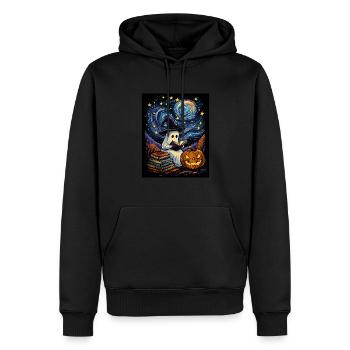 Cadeau d’Halloween Femmes Hommes Enfants Décoration - Sweat à capuche Premium bio Homme - noir - Devant - Nico (187cm)
