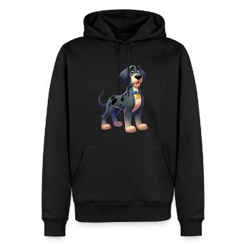 Deutsche Dogge 3 - Männer Premium Bio Hoodie - Schwarz - Vorne - Nico (187cm)