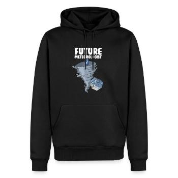 Zukünftiger Meteorologe - Männer Premium Bio Hoodie - Schwarz - Vorne - Nico (187cm)