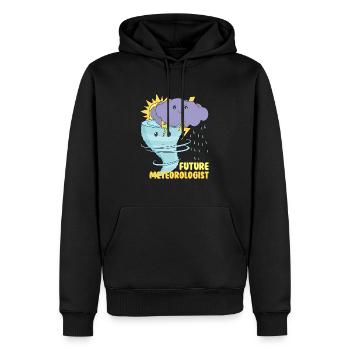 Zukünftiger Meteorologe - Männer Premium Bio Hoodie - Schwarz - Vorne - Nico (187cm)