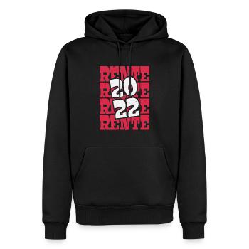 Rente 2022 - Geschenkidee zum Ausstand - Männer Premium Bio Hoodie - Schwarz - Vorne - Nico (187cm)