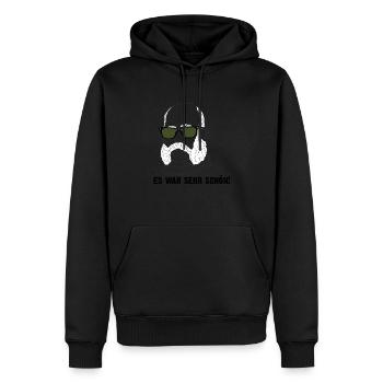Kaiser Franz Joseph mit Brille - es war sehr schön - Männer Premium Bio Hoodie - Schwarz - Vorne - Nico (187cm)