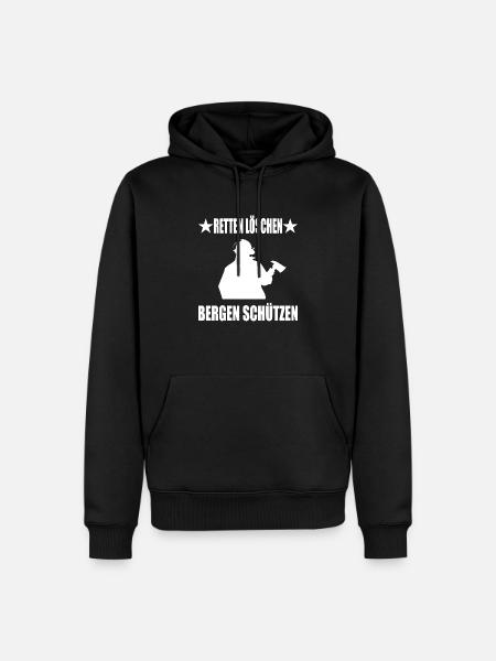 Feuerwehr - Männer Premium Bio Hoodie - Schwarz