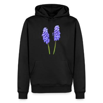 flowers lilies tulips orchids sunflower dahlia ger - Männer Premium Bio Hoodie - Schwarz - Vorne - Nico (187cm)