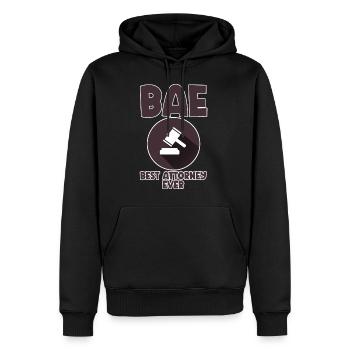 Bae Best Attorney Ever 4 - Männer Premium Bio Hoodie - Schwarz - Vorne - Nico (187cm)