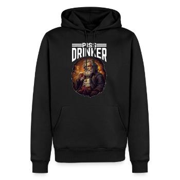 Piss Drinker 40 - Männer Premium Bio Hoodie - Schwarz - Vorne - Nico (187cm)