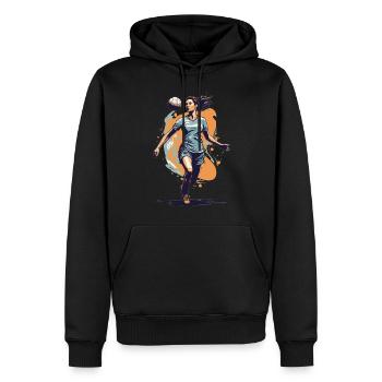 Handball player streetwear Iconic style - Men’s Premium Organic Hoodie - black - Front - Nico (187cm)