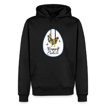 Colorful hen - Men’s Premium Organic Hoodie - black - Front - Nico (187cm)