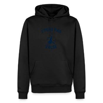 J peux pas j ai Valse - Sweat à capuche Premium bio Homme - noir - Devant - Nico (187cm)