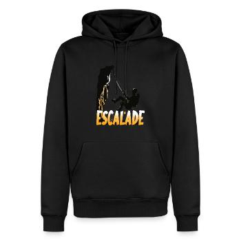 KLETTERN KLETTERN BERGSTEIGER - Männer Premium Bio Hoodie - Schwarz - Vorne - Nico (187cm)