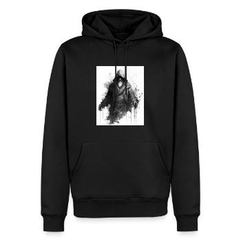 Magicien - Sweat à capuche Premium bio Homme - noir - Devant - Nico (187cm)