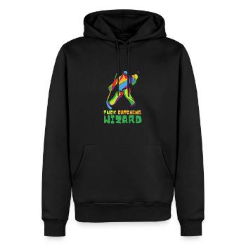 Hockey sur glace Gardien de but Gardien de but et hockey sur gazon - Sweat à capuche Premium bio Homme - noir - Devant - Nico (187cm)