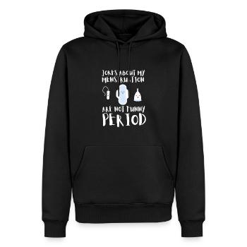 PMDD Awareness Premenstrual Syndrome Menstrual - Männer Premium Bio Hoodie - Schwarz - Vorne - Nico (187cm)
