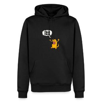 Libanais Yalla Habibi Arabe Arabe Et Islam Musulman - Sweat à capuche Premium bio Homme - noir - Devant - Nico (187cm)