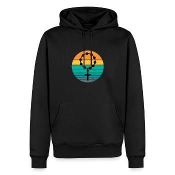 Catholic Mass God Traditional Latin Mass Rosary - Männer Premium Bio Hoodie - Schwarz - Vorne - Nico (187cm)