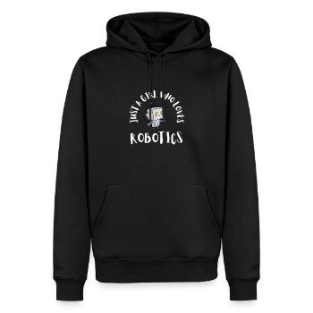 Robots robotiques Droid Builder et robotique - Sweat à capuche Premium bio Homme - noir - Devant - Nico (187cm)