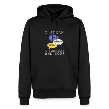 Dual Language Team Bilingual Teacher School Tutor - Männer Premium Bio Hoodie - Schwarz - Vorne - Nico (187cm)
