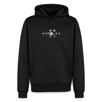 Dual Language Team Bilingual Teacher School Tutor - Männer Premium Bio Hoodie - Schwarz - Vorne - Nico (187cm)