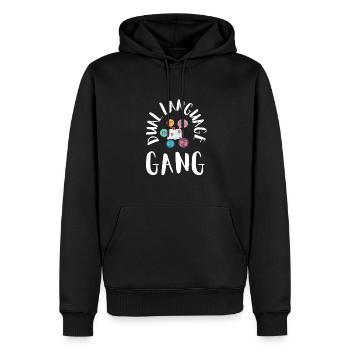 Dual Language Team Bilingual Teacher School Tutor - Männer Premium Bio Hoodie - Schwarz - Vorne - Nico (187cm)