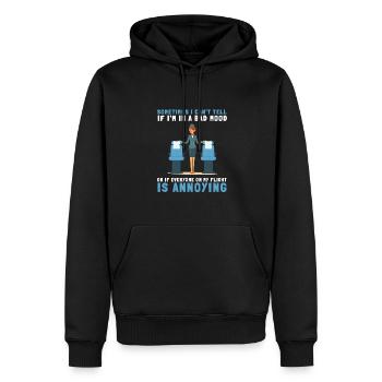 Flight Attendant Steward Stewardess Air Hostess - Männer Premium Bio Hoodie - Schwarz - Vorne - Nico (187cm)