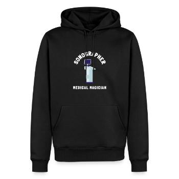 Sonographer Ultrasound Echography Sonography - Männer Premium Bio Hoodie - Schwarz - Vorne - Nico (187cm)