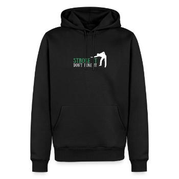 Pool Billiards Cue Sports And Snooker Tournament - Männer Premium Bio Hoodie - Schwarz - Vorne - Nico (187cm)