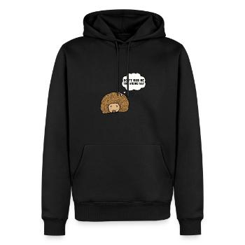 Porcupine Pig Hedgehog Rodent Hystricidae - Männer Premium Bio Hoodie - Schwarz - Vorne - Nico (187cm)