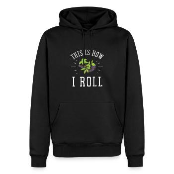 Elderberry Syrup Drink Flu Sambucus Homeopath - Männer Premium Bio Hoodie - Schwarz - Vorne - Nico (187cm)