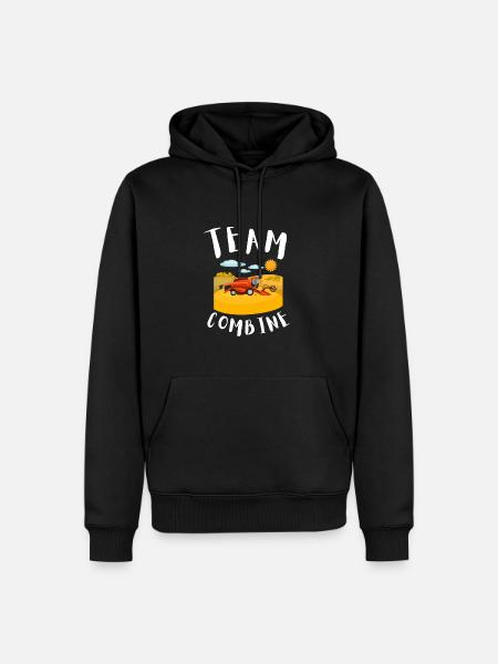 Agriculteur Moissonneuse-batteuse Chauffeur Agriculture - Sweat à capuche Premium bio Homme - noir