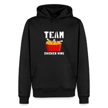 Chicken Wings Fried Chicken And Chicken Nuggets - Männer Premium Bio Hoodie - Schwarz - Vorne - Nico (187cm)