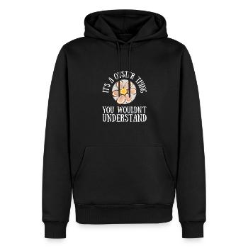 Oyster Shuck Shucking Seafood And Clam Digger - Männer Premium Bio Hoodie - Schwarz - Vorne - Nico (187cm)