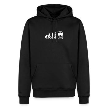 Soupe en conserve Liquide Nourriture Cook Restaurant Gourmand - Sweat à capuche Premium bio Homme - noir - Devant - Nico (187cm)