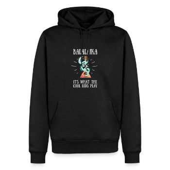 Balalaika Guitar Ukulele Baglama Russian Folk - Männer Premium Bio Hoodie - Schwarz - Vorne - Nico (187cm)