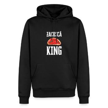 Zacusca Mamaliga Romanian Moldovian Romanian Food - Männer Premium Bio Hoodie - Schwarz - Vorne - Nico (187cm)